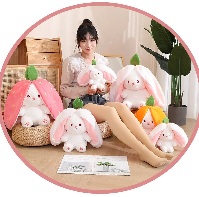 Kawaii Fruit Vegetable Rabbit Doll