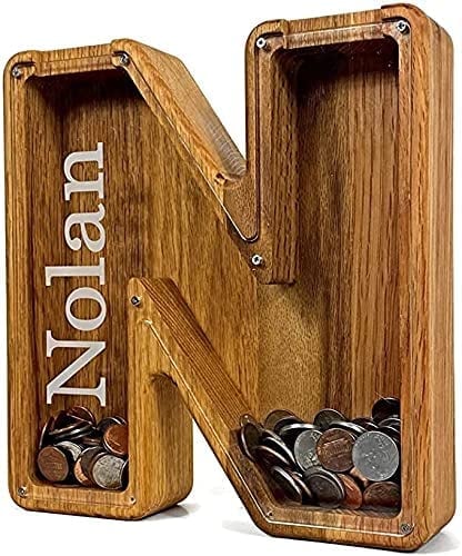 ⏰LAST DAY $19.99 ⏰ - Letter Piggy Bank-Wood Gift For Kids