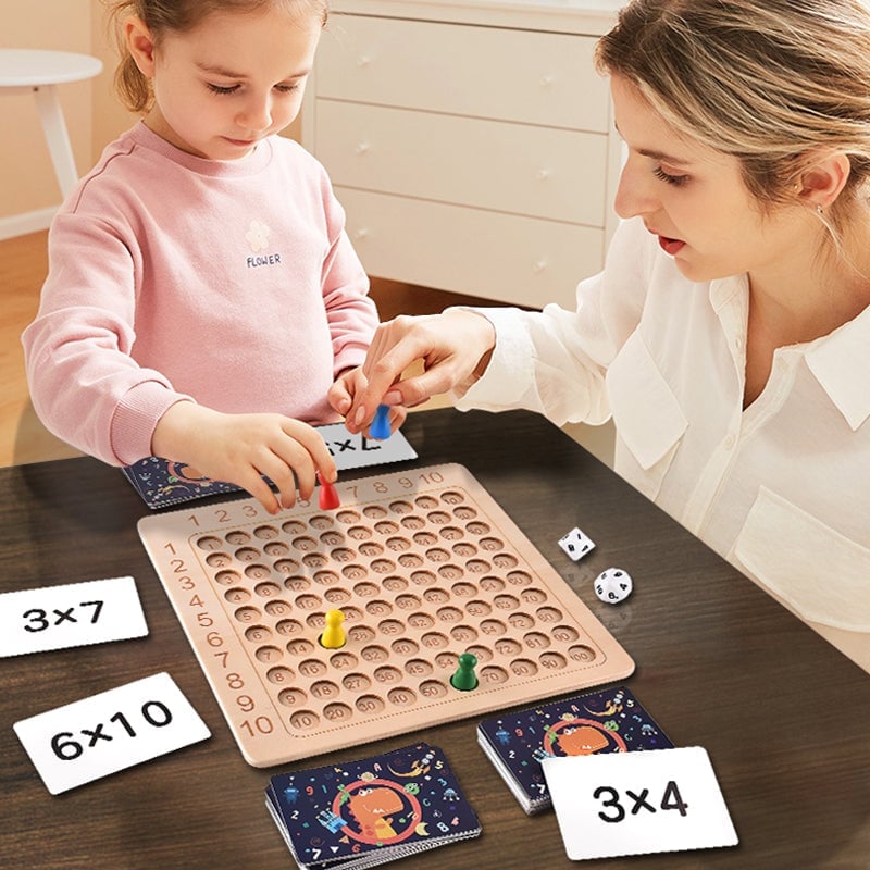 Wooden Multiplication Board Game