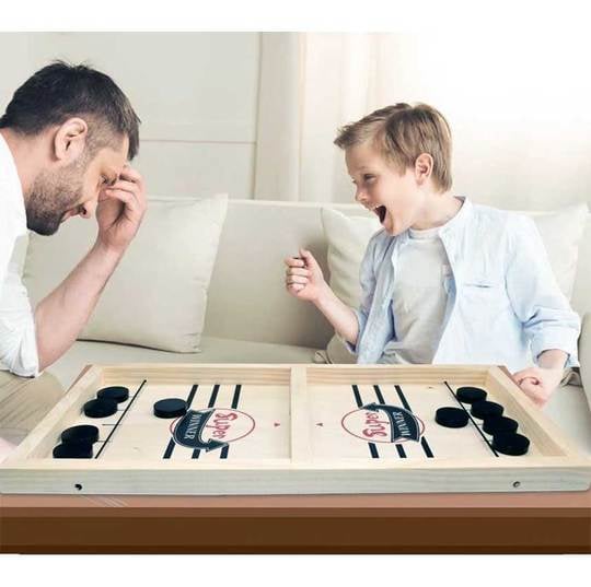 [LAST DAY SALE]Wooden Sling Hockey Board Game