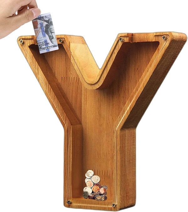 ⏰LAST DAY $19.99 ⏰ - Letter Piggy Bank-Wood Gift For Kids