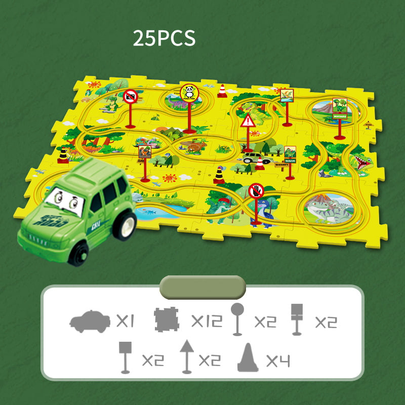 🔥Children's Educational Puzzle Track Car Play Set