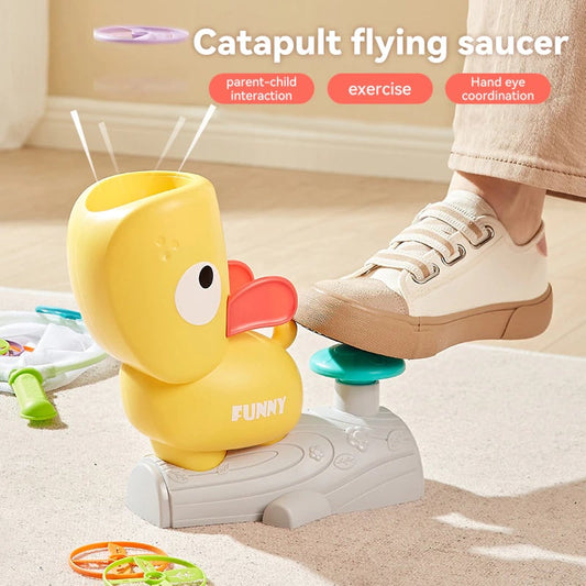 Wang Wang catapults flying saucer