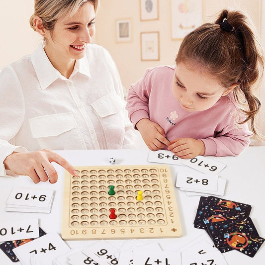 Wooden Multiplication Board Game