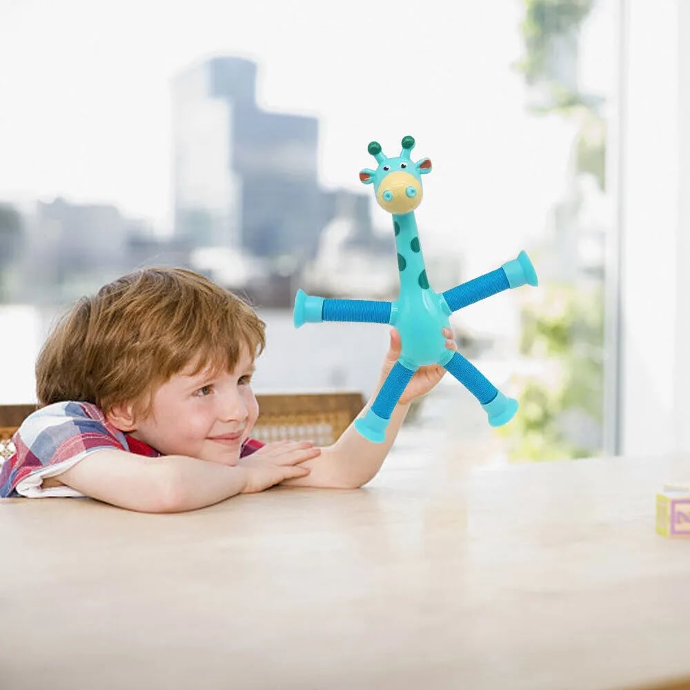 🎉 Suction Cup Pop Tube Giraffe Toys, Puzzle Toys