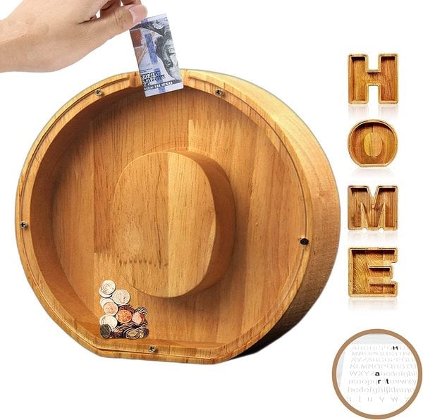 ⏰LAST DAY $19.99 ⏰ - Letter Piggy Bank-Wood Gift For Kids